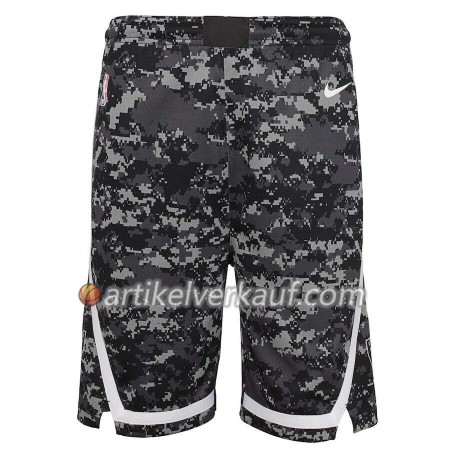 San Antonio Spurs Schwarz 2 2018-19 Nike Kurze Hose Swingman - Herren